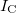 \setbox0\hbox{$I_\text{C}$}% \message{//depth:\the\dp0//}% \box0%